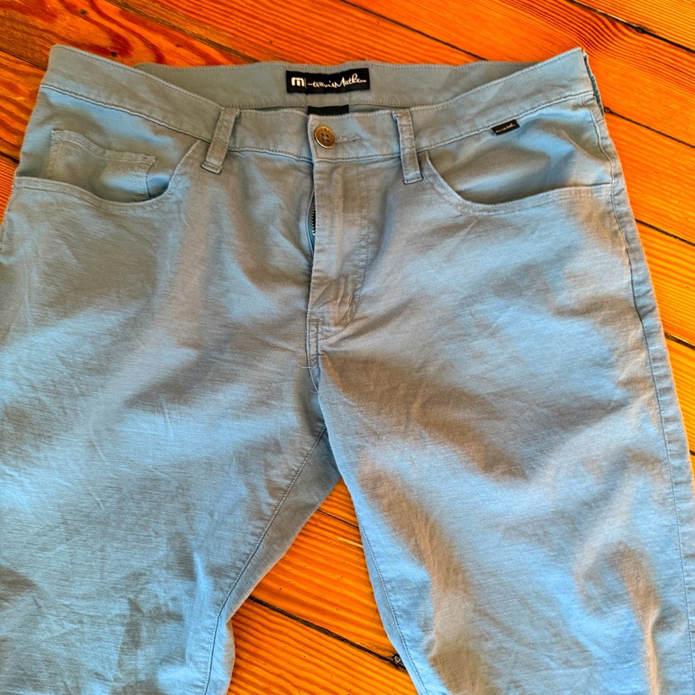 Travis Mathew Sky Blue Slim Chinos